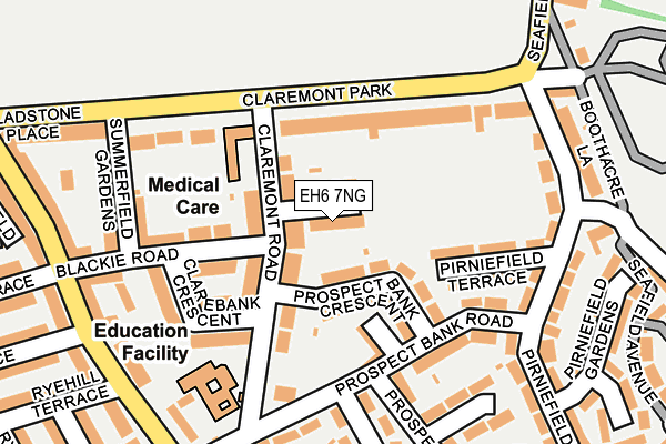 EH6 7NG map - OS OpenMap – Local (Ordnance Survey) EH6 7NG map - OS OpenMap – Local (Ordnance Survey)