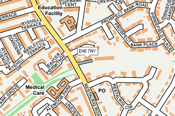 EH6 7NY map - OS OpenMap – Local (Ordnance Survey) EH6 7NY map - OS OpenMap – Local (Ordnance Survey)