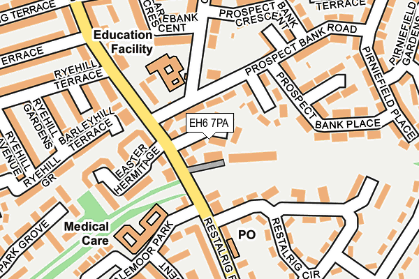 EH6 7PA map - OS OpenMap – Local (Ordnance Survey) EH6 7PA map - OS OpenMap – Local (Ordnance Survey)