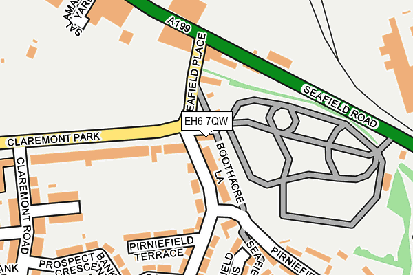 EH6 7QW map - OS OpenMap – Local (Ordnance Survey)