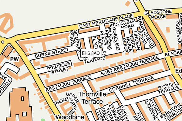 EH6 8AQ map - OS OpenMap – Local (Ordnance Survey) EH6 8AQ map - OS OpenMap – Local (Ordnance Survey)