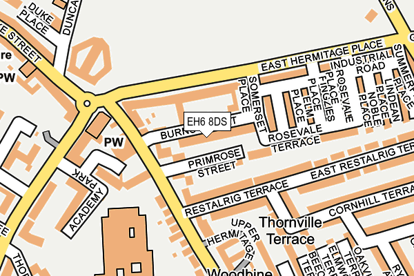 EH6 8DS map - OS OpenMap – Local (Ordnance Survey) EH6 8DS map - OS OpenMap – Local (Ordnance Survey)