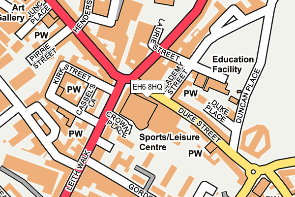 EH6 8HQ map - OS OpenMap – Local (Ordnance Survey) EH6 8HQ map - OS OpenMap – Local (Ordnance Survey)