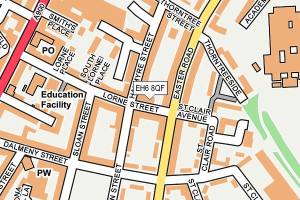 EH6 8QF map - OS OpenMap – Local (Ordnance Survey) EH6 8QF map - OS OpenMap – Local (Ordnance Survey)