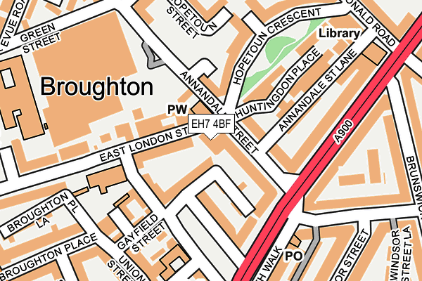 EH7 4BF map - OS OpenMap – Local (Ordnance Survey) EH7 4BF map - OS OpenMap – Local (Ordnance Survey)