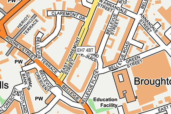 EH7 4BT map - OS OpenMap – Local (Ordnance Survey) EH7 4BT map - OS OpenMap – Local (Ordnance Survey)