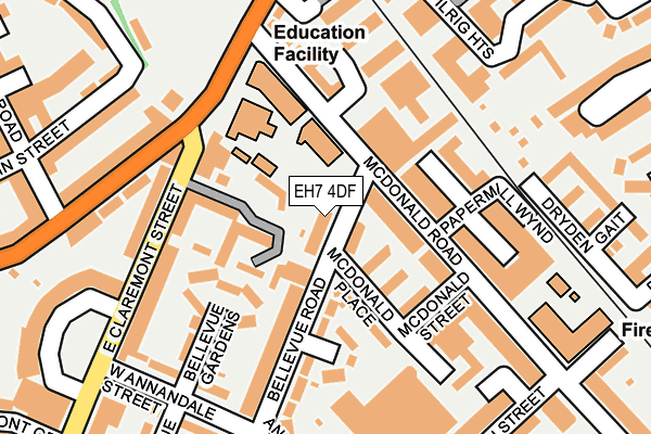 EH7 4DF map - OS OpenMap – Local (Ordnance Survey) EH7 4DF map - OS OpenMap – Local (Ordnance Survey)