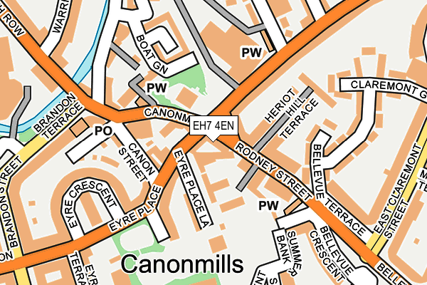 EH7 4EN map - OS OpenMap – Local (Ordnance Survey) EH7 4EN map - OS OpenMap – Local (Ordnance Survey)
