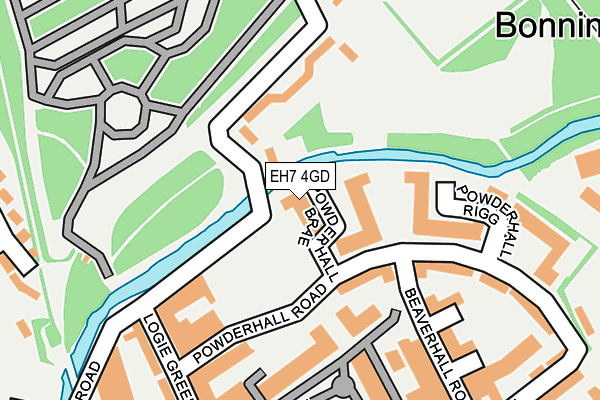 EH7 4GD map - OS OpenMap – Local (Ordnance Survey) EH7 4GD map - OS OpenMap – Local (Ordnance Survey)