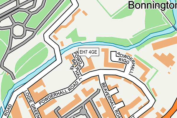 EH7 4GE map - OS OpenMap – Local (Ordnance Survey) EH7 4GE map - OS OpenMap – Local (Ordnance Survey)