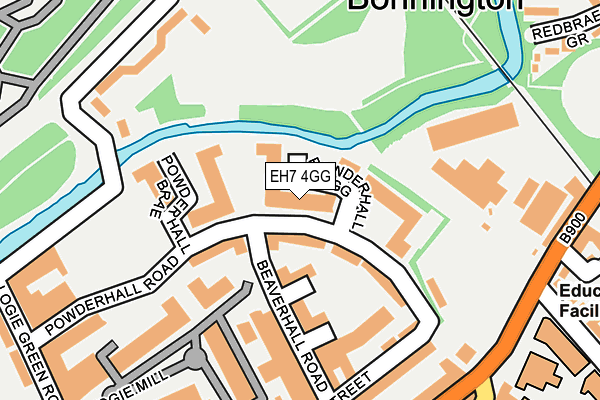 EH7 4GG map - OS OpenMap – Local (Ordnance Survey) EH7 4GG map - OS OpenMap – Local (Ordnance Survey)