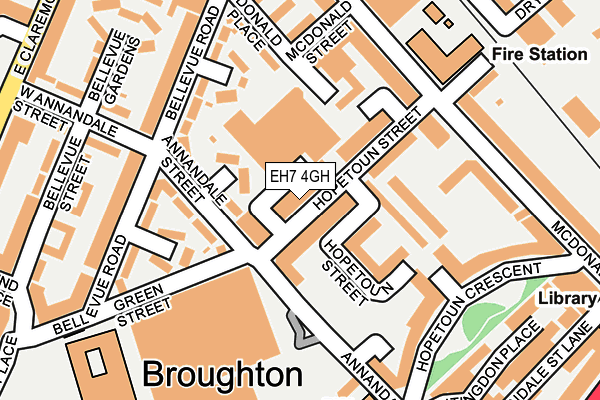 EH7 4GH map - OS OpenMap – Local (Ordnance Survey) EH7 4GH map - OS OpenMap – Local (Ordnance Survey)