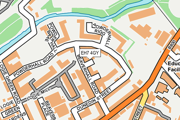 EH7 4GY map - OS OpenMap – Local (Ordnance Survey) EH7 4GY map - OS OpenMap – Local (Ordnance Survey)