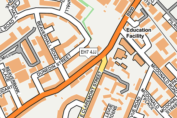 EH7 4JJ map - OS OpenMap – Local (Ordnance Survey) EH7 4JJ map - OS OpenMap – Local (Ordnance Survey)