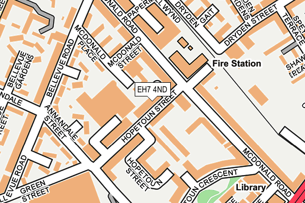EH7 4ND map - OS OpenMap – Local (Ordnance Survey) EH7 4ND map - OS OpenMap – Local (Ordnance Survey)