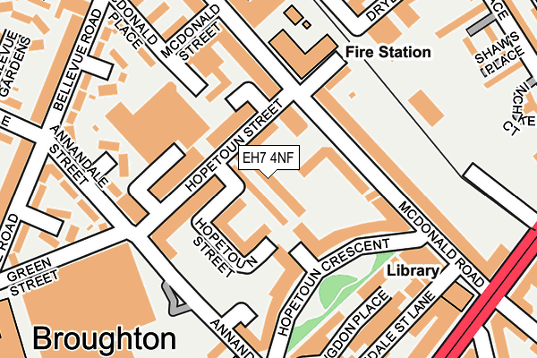 EH7 4NF map - OS OpenMap – Local (Ordnance Survey) EH7 4NF map - OS OpenMap – Local (Ordnance Survey)