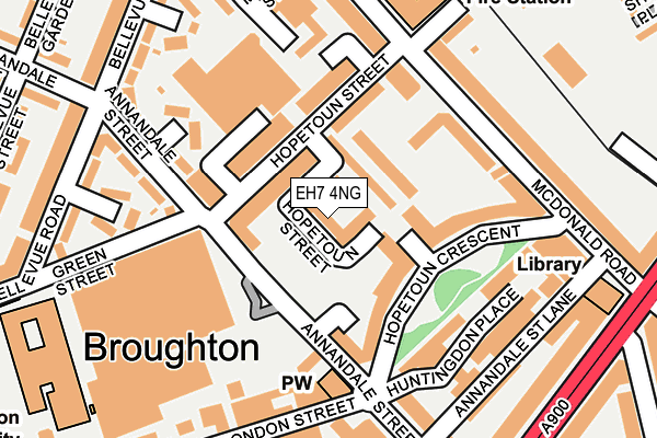 EH7 4NG map - OS OpenMap – Local (Ordnance Survey) EH7 4NG map - OS OpenMap – Local (Ordnance Survey)