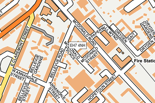 EH7 4NH map - OS OpenMap – Local (Ordnance Survey) EH7 4NH map - OS OpenMap – Local (Ordnance Survey)