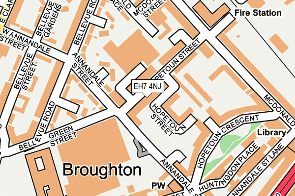 EH7 4NJ map - OS OpenMap – Local (Ordnance Survey) EH7 4NJ map - OS OpenMap – Local (Ordnance Survey)