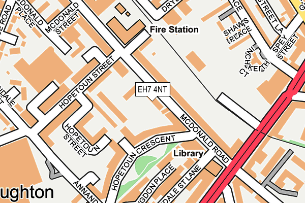 EH7 4NT map - OS OpenMap – Local (Ordnance Survey) EH7 4NT map - OS OpenMap – Local (Ordnance Survey)