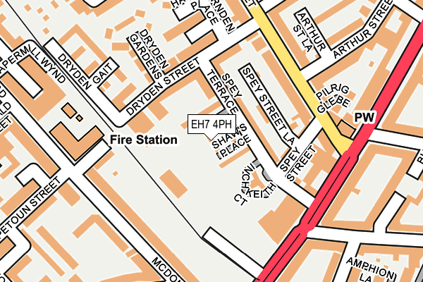 EH7 4PH map - OS OpenMap – Local (Ordnance Survey) EH7 4PH map - OS OpenMap – Local (Ordnance Survey)