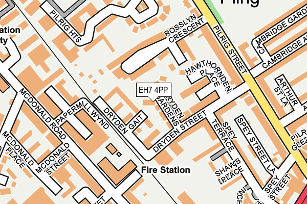 EH7 4PP map - OS OpenMap – Local (Ordnance Survey) EH7 4PP map - OS OpenMap – Local (Ordnance Survey)