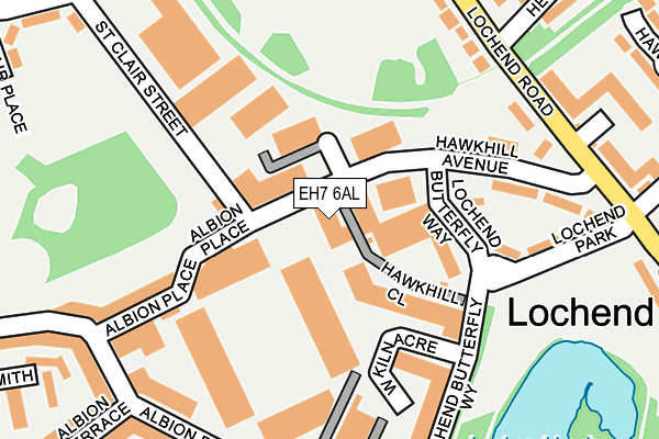 EH7 6AL map - OS OpenMap – Local (Ordnance Survey) EH7 6AL map - OS OpenMap – Local (Ordnance Survey)
