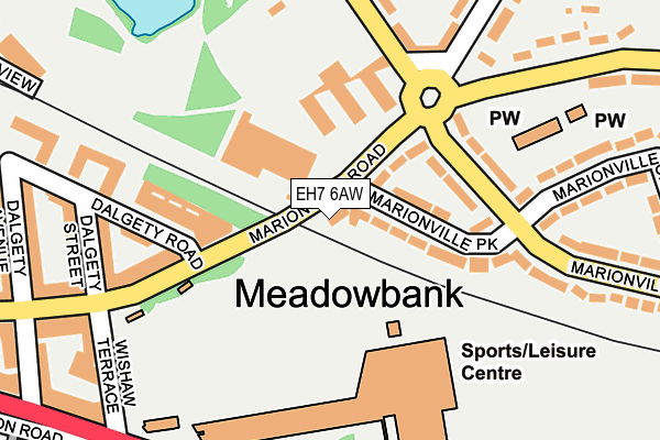 EH7 6AW map - OS OpenMap – Local (Ordnance Survey) EH7 6AW map - OS OpenMap – Local (Ordnance Survey)