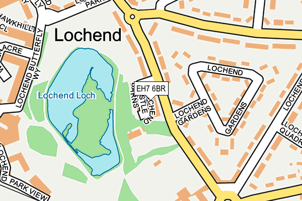EH7 6BR map - OS OpenMap – Local (Ordnance Survey) EH7 6BR map - OS OpenMap – Local (Ordnance Survey)