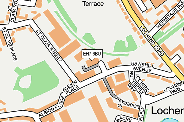 EH7 6BU map - OS OpenMap – Local (Ordnance Survey) EH7 6BU map - OS OpenMap – Local (Ordnance Survey)