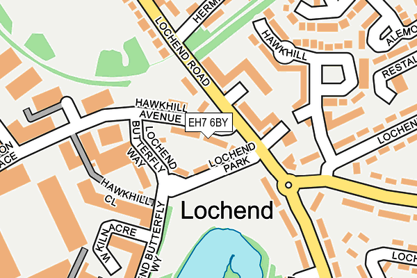 EH7 6BY map - OS OpenMap – Local (Ordnance Survey) EH7 6BY map - OS OpenMap – Local (Ordnance Survey)