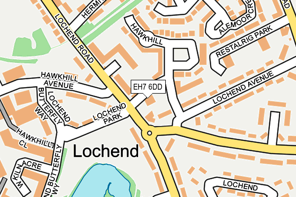 EH7 6DD map - OS OpenMap – Local (Ordnance Survey) EH7 6DD map - OS OpenMap – Local (Ordnance Survey)