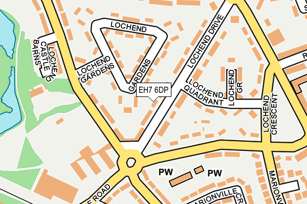 EH7 6DP map - OS OpenMap – Local (Ordnance Survey) EH7 6DP map - OS OpenMap – Local (Ordnance Survey)