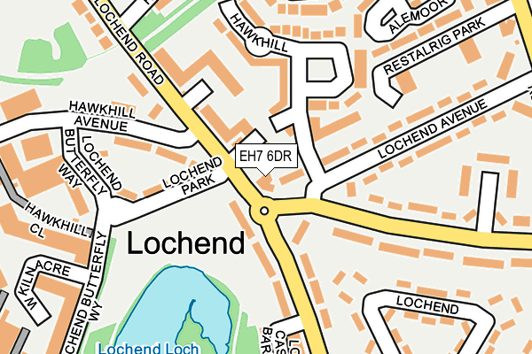EH7 6DR map - OS OpenMap – Local (Ordnance Survey) EH7 6DR map - OS OpenMap – Local (Ordnance Survey)