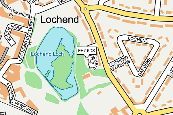 EH7 6DS map - OS OpenMap – Local (Ordnance Survey) EH7 6DS map - OS OpenMap – Local (Ordnance Survey)