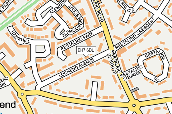 EH7 6DU map - OS OpenMap – Local (Ordnance Survey) EH7 6DU map - OS OpenMap – Local (Ordnance Survey)