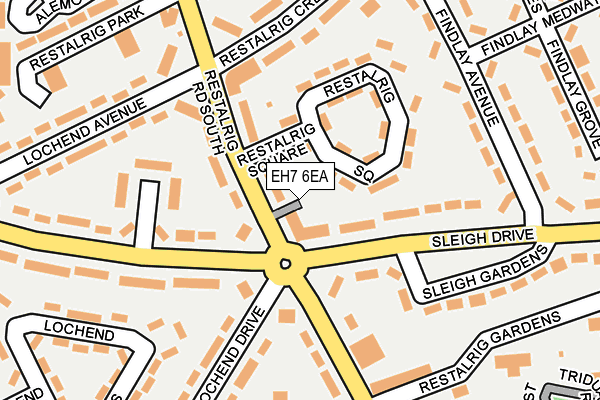 EH7 6EA map - OS OpenMap – Local (Ordnance Survey) EH7 6EA map - OS OpenMap – Local (Ordnance Survey)