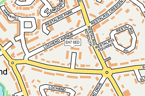 EH7 6ED map - OS OpenMap – Local (Ordnance Survey) EH7 6ED map - OS OpenMap – Local (Ordnance Survey)