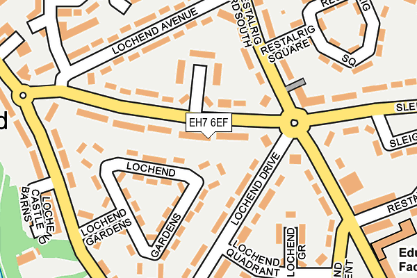 EH7 6EF map - OS OpenMap – Local (Ordnance Survey) EH7 6EF map - OS OpenMap – Local (Ordnance Survey)