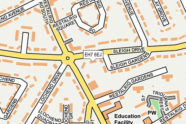 EH7 6EJ map - OS OpenMap – Local (Ordnance Survey) EH7 6EJ map - OS OpenMap – Local (Ordnance Survey)