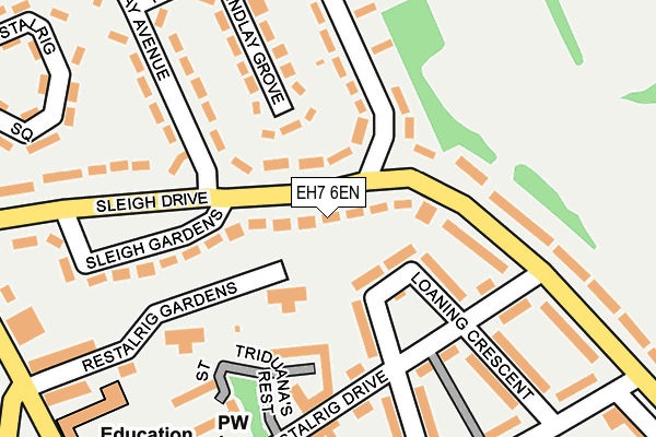 EH7 6EN map - OS OpenMap – Local (Ordnance Survey) EH7 6EN map - OS OpenMap – Local (Ordnance Survey)