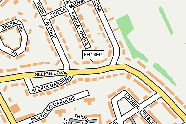 EH7 6EP map - OS OpenMap – Local (Ordnance Survey) EH7 6EP map - OS OpenMap – Local (Ordnance Survey)
