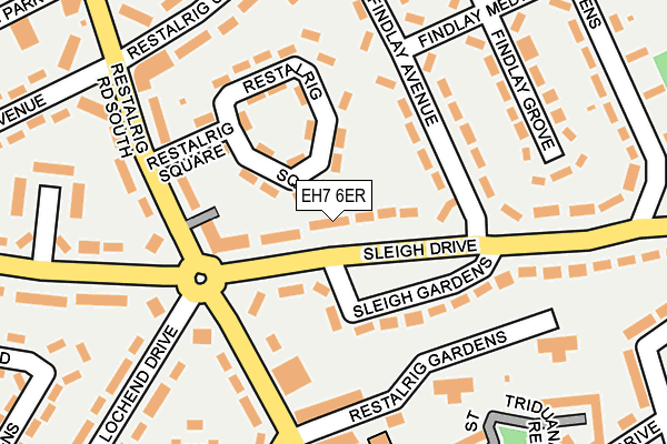 EH7 6ER map - OS OpenMap – Local (Ordnance Survey) EH7 6ER map - OS OpenMap – Local (Ordnance Survey)