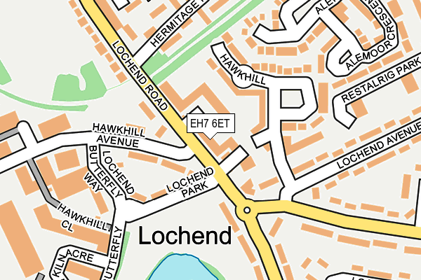 EH7 6ET map - OS OpenMap – Local (Ordnance Survey) EH7 6ET map - OS OpenMap – Local (Ordnance Survey)
