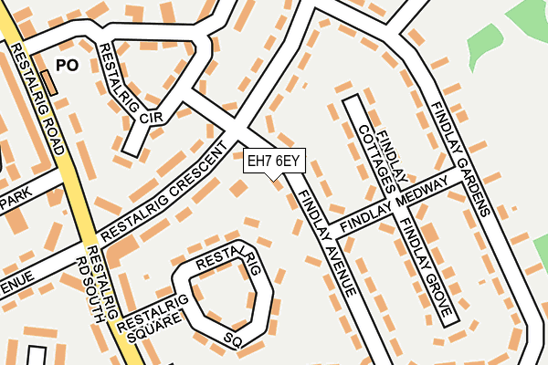 EH7 6EY map - OS OpenMap – Local (Ordnance Survey) EH7 6EY map - OS OpenMap – Local (Ordnance Survey)