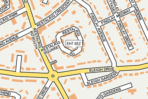 EH7 6EZ map - OS OpenMap – Local (Ordnance Survey) EH7 6EZ map - OS OpenMap – Local (Ordnance Survey)