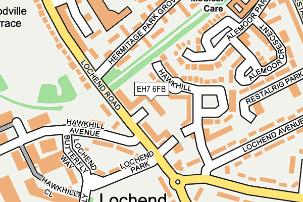 EH7 6FB map - OS OpenMap – Local (Ordnance Survey) EH7 6FB map - OS OpenMap – Local (Ordnance Survey)