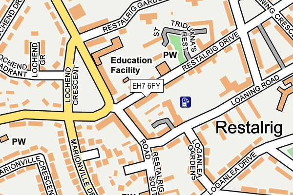 EH7 6FY map - OS OpenMap – Local (Ordnance Survey) EH7 6FY map - OS OpenMap – Local (Ordnance Survey)