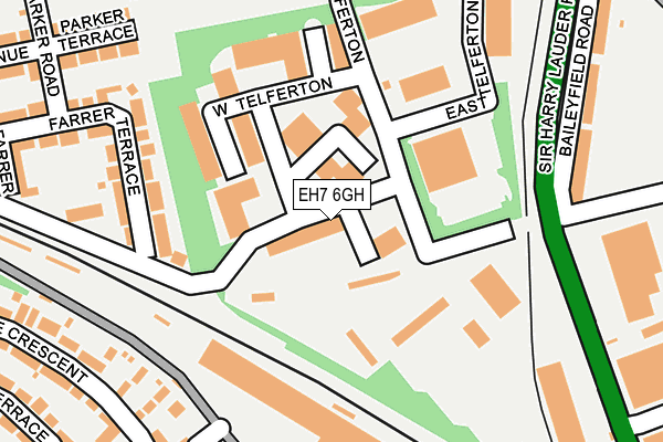 EH7 6GH map - OS OpenMap – Local (Ordnance Survey) EH7 6GH map - OS OpenMap – Local (Ordnance Survey)