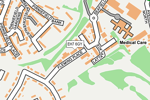 EH7 6GY map - OS OpenMap – Local (Ordnance Survey) EH7 6GY map - OS OpenMap – Local (Ordnance Survey)